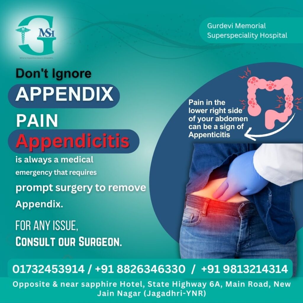 Appendix treatment in Yamunanagar