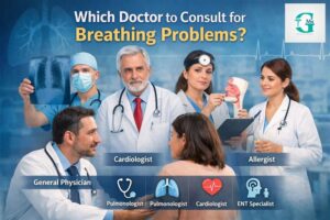 Which doctor to consult for breathing problems